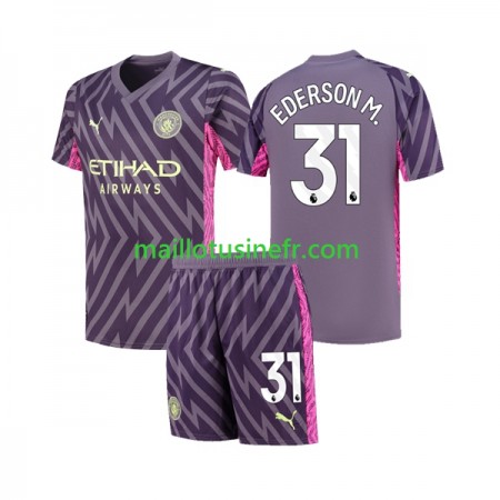 Maillot de Foot Manchester City Ederson Moraes 31 Extérieur Gardien 2023-24 - Enfant Maillot de Foot Manchester City Ederson Moraes 31 Extérieur Gardien 2023-24 - Enfant